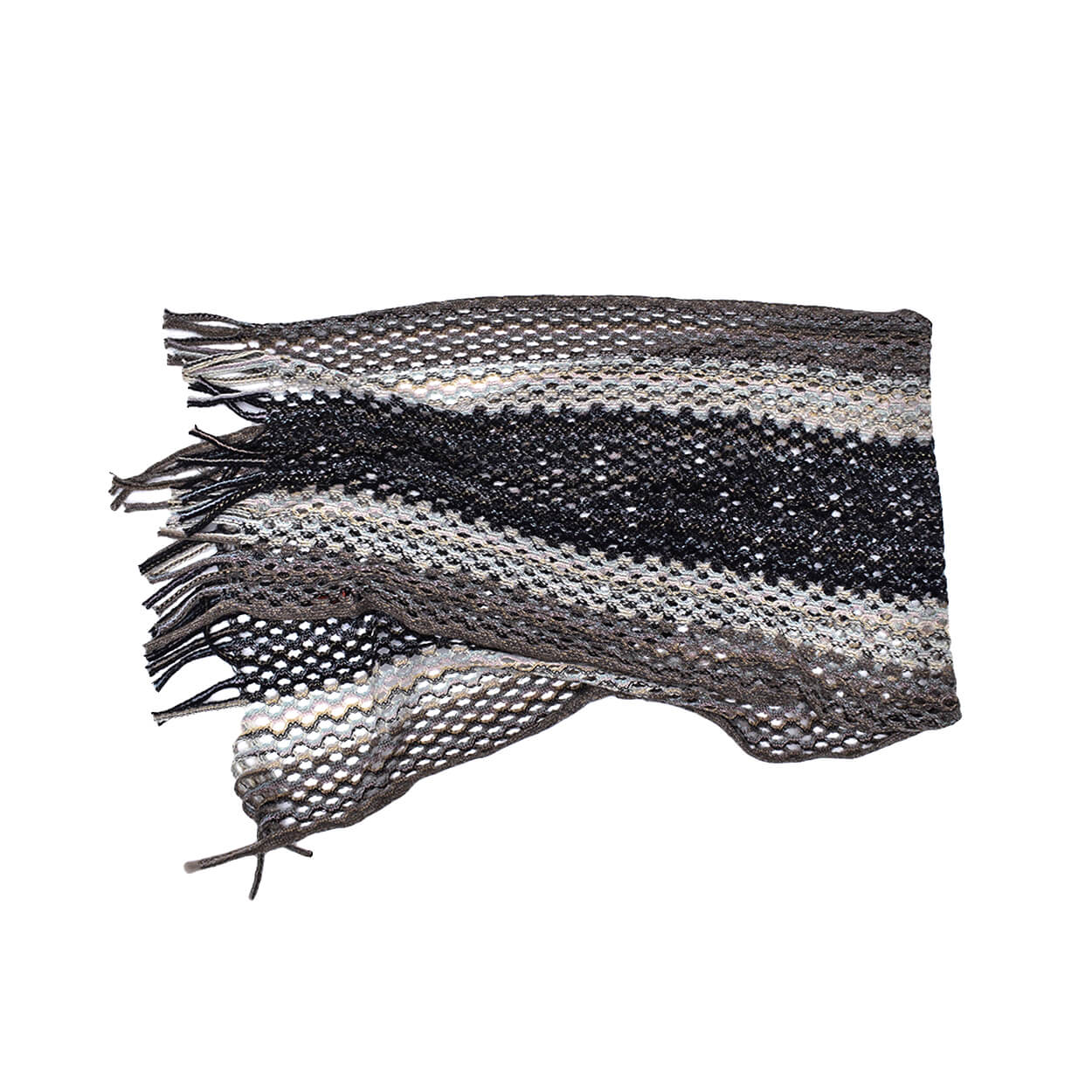 Missoni -Multicolor Wool Knitted Iconic Zigzag Scarf